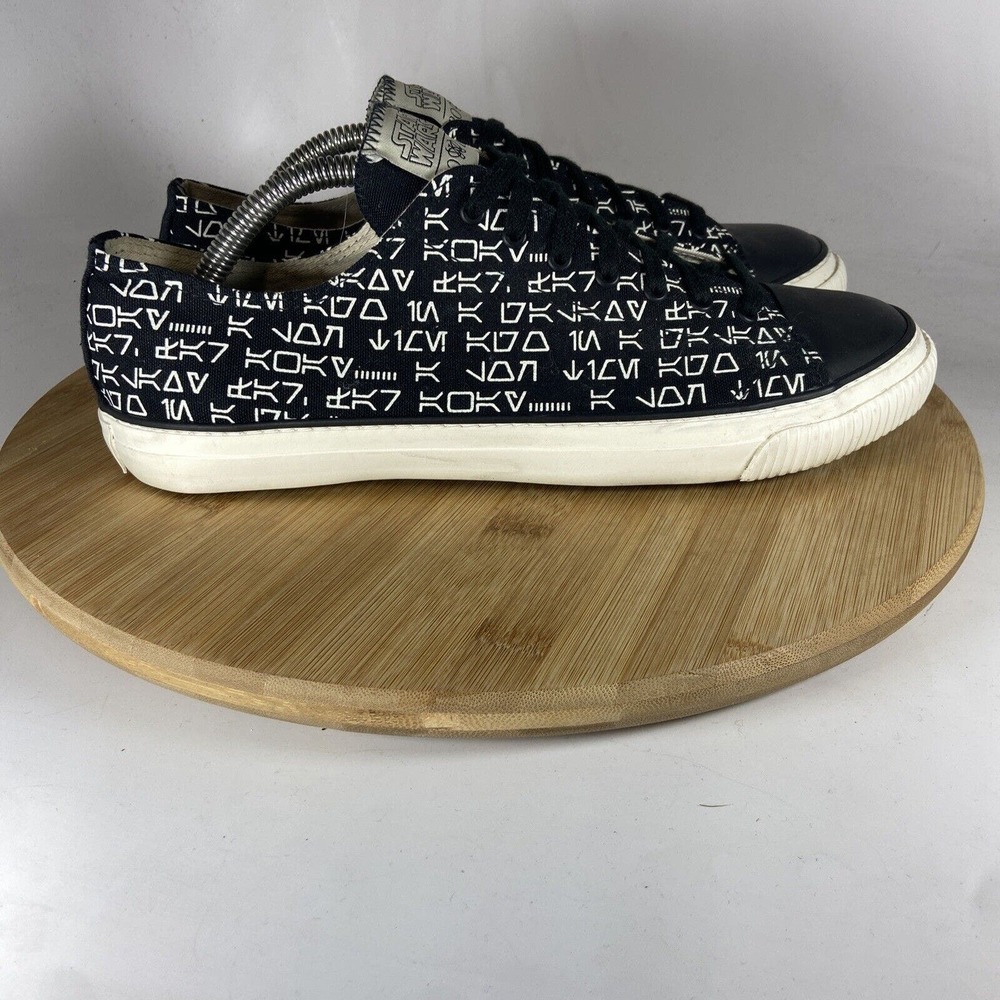 Po-Zu Star Wars Po-Zu Aurebesh Black Low-Top Sneakers Shoes Womens Sz 40 EU